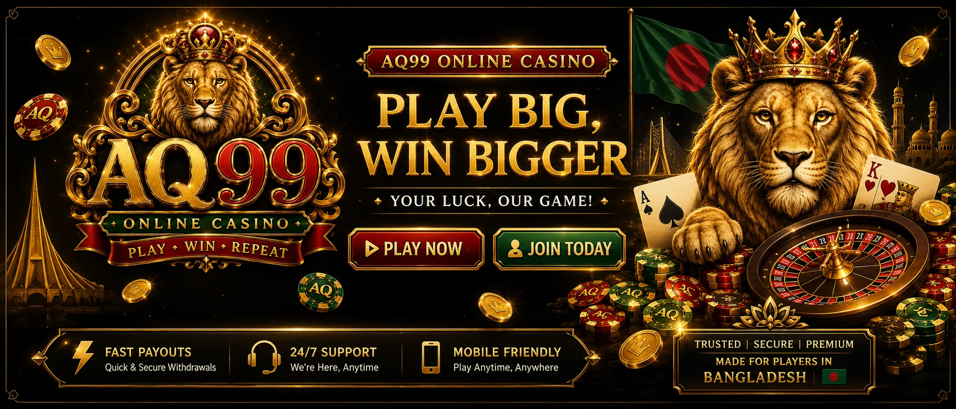 Luxury Casino Banner Elegant casino chips, cards and dice on white marble surface